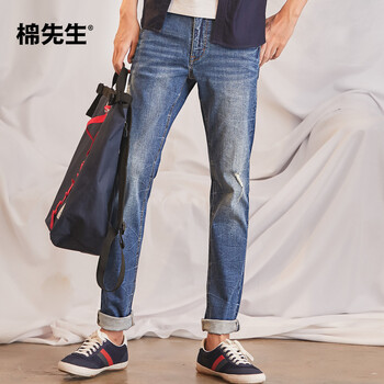 棉先生 小腳褲 基礎大眾 男士牛仔褲