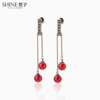 萱子飾品（xuanzi）耳環(huán)合金+水鉆