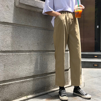 古萊登（GODLIKE） 松緊腰 闊腳褲 女 九分褲 休閑褲