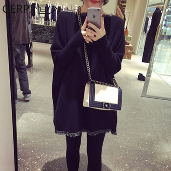 GERPP 純色 流蘇 連衣裙