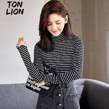 唐獅（TonLion） 條紋 短袖 T恤 女 