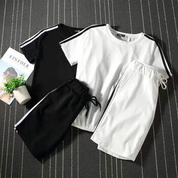 古萊登（GODLIKE） 短袖 男士T恤 黑色(衣服+褲子) XL，L，M，XXL