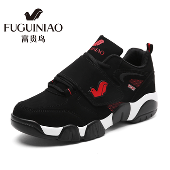 富貴鳥（Fuguiniao）男士黑紅色 39