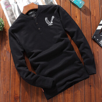 Jeep（吉普） 長(cháng)袖 男士T恤 1820黑色 