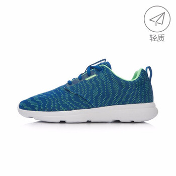 李寧（LI-NING）跑步鞋藍(lán)/綠/白 39