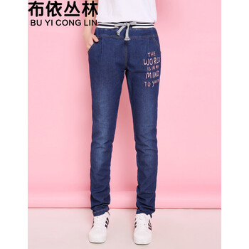 布依叢林（Buyiconglin）  鉛筆褲/小腳褲 女 長(zhǎng)褲 牛仔褲