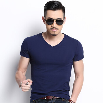 品立（PINLI） 短袖 男士T恤 寶藍(lán)色 S，XL，L，M，XXXL，XXL