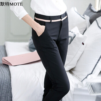 默特（MOTE） 自然腰 鉛筆褲/小腳褲 女 長(cháng)褲 休閑褲