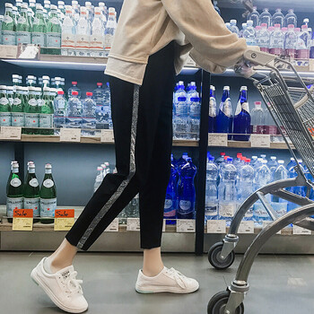 木蘭詩(shī) 高腰  女 長(zhǎng)褲 休閑褲
