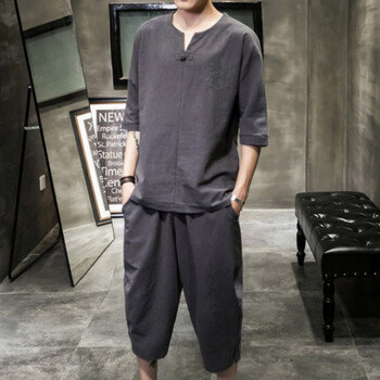 ORDIBUGATI 短袖 男士T恤 W19深灰色 