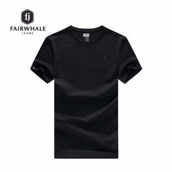 馬克華菲（FAIRWHALE） 短袖 男士T恤 純黑色 