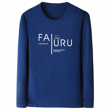 知鷗（ZHIOU） 長(cháng)袖 男士T恤 深藍色 