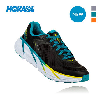 HOKA ONE ONE跑步鞋黑色/加勒比海色 