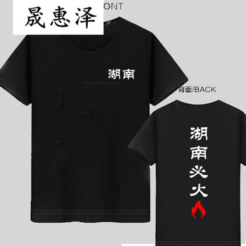 晟惠澤 短袖 男士T恤 湖南必火 
