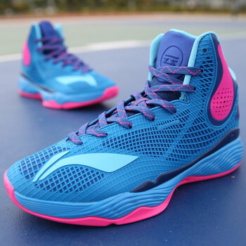 李寧（LI-NING）籃球鞋法瓷藍(lán)/視野藍(lán) 42