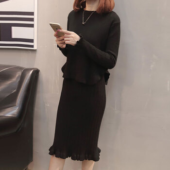 女套裝冬裝淑女裝