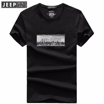 吉普（JEEP） 短袖 男士T恤 4059黑色 