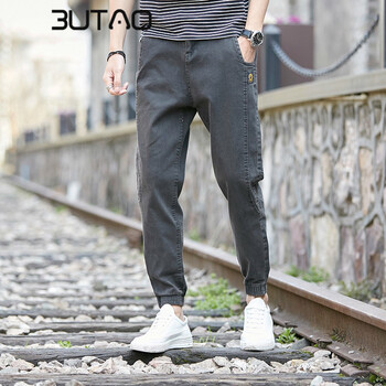 布淘（BUTAO） 哈倫褲 青春休閑 男士牛仔褲