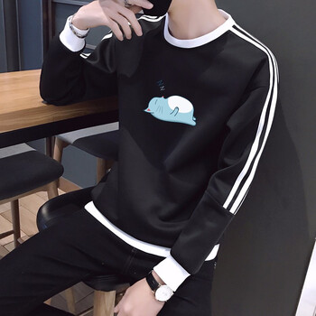 稻草人（mexican） 長(cháng)袖 男士T恤 4014龍貓(黑色) M