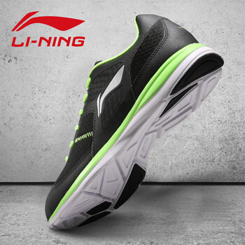 李寧（LI-NING）跑步鞋097-1黑/熒光嫩綠 42