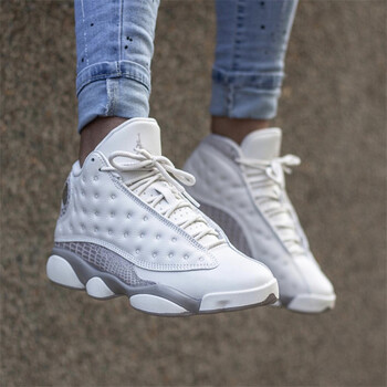 耐克（NIKE）籃球鞋AQ1757-004 鱷魚皮白灰 