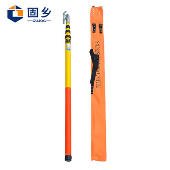 固乡高压拉闸杆 10KV令克棒 绝缘杆35KV绝缘棒 操作杆110KV电工伸缩拉杆 3 4 5 6米【三米】