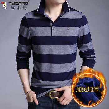 啄木鳥（TUCANO） 長袖 男士T恤 ZQLM9829加絨藍灰 XL，L，XXXL，XXL，M