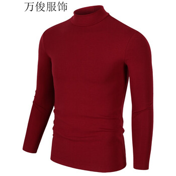 罕都（HANDU） 長袖 男士T恤 暗紅色 XL，L，M