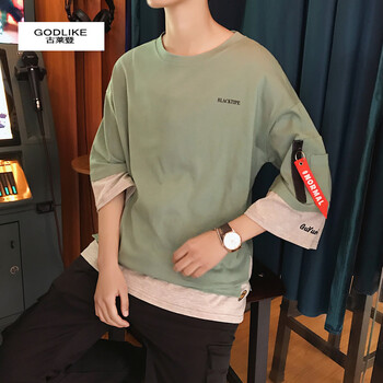 古萊登（GODLIKE） 短袖 男士T恤 綠色 S，XL，L，XXL，XXXL，M