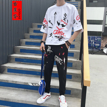 古萊登（GODLIKE） 七分袖 男士T恤 3號-白色 S，XL，L，M，XXL，XXXL