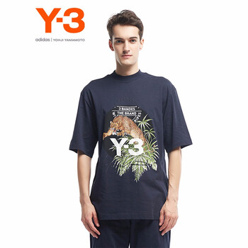 Y-3 短袖 男士T恤 藍色 