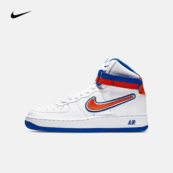 耐克（NIKE）板鞋AV3804-100白/隊橙/游戲?qū)毸{(lán) 