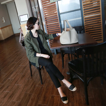 原形  長(cháng)袖 女 短外套 口袋