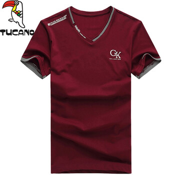 啄木鳥(niǎo)（TUCANO） 短袖 男士T恤 酒紅丨GK印花 