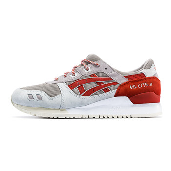 asicsTiGER跑步鞋米灰色/紅褐色 