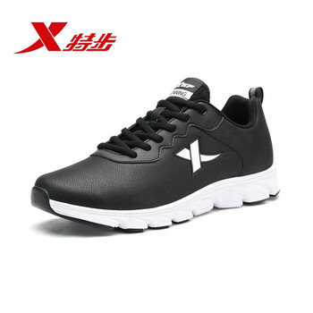 特步（XTEP）跑步鞋革面-黑色-9399 44，39，40，41，42，43