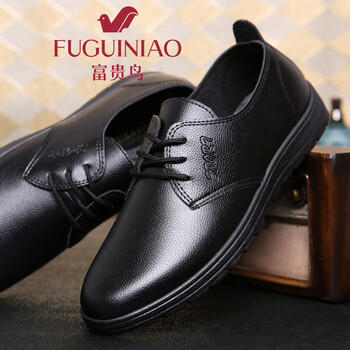 富貴鳥（FUGUINIAO）男士系帶/黑色 39