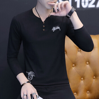 富貴鳥（FUGUNIAO） 長袖 男士T恤 黑色 XL，L，XXXL，XXL，M