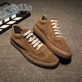 EZLLO男士棕色 皮鞋尺碼 43