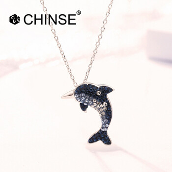 純銀海豚吊墜