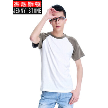 杰尼斯頓（Jenny Stone） 短袖 男士T恤 卡其 