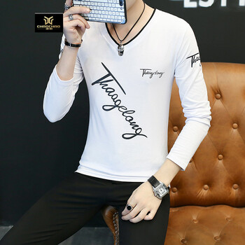 C2潮朝（C2 CHAO CHAO） 長(zhǎng)袖 男士T恤 CT06白色 XL，L，XXL，M，XXXL