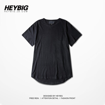 HEYBIG 短袖 男士T恤 黑色 S