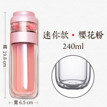 創(chuàng)意雙層玻璃水杯，讓生活更健康