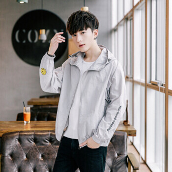 古萊登（GODLIKE） 長袖 男士T恤 灰色 S，XL，L，M，XXL