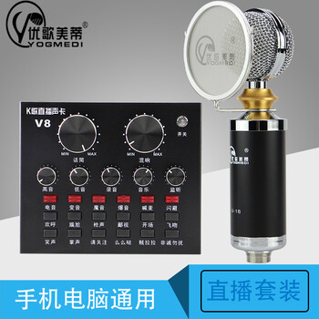 優(yōu)歌美蒂（YOGMEDI）  懸掛式 麥克風 U16黑+V8