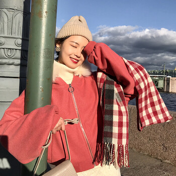 女短外套大毛領