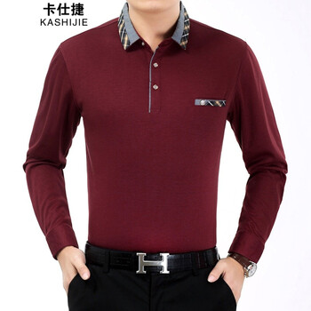 卡仕捷（kashijie） 長(zhǎng)袖 男士T恤 9999長(zhǎng)袖紅色 
