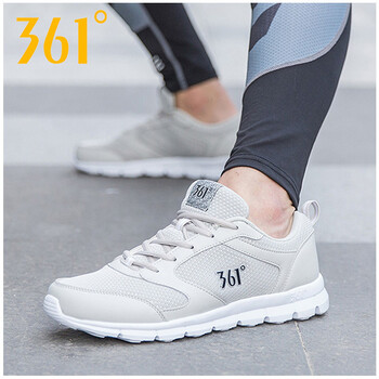 361°跑步鞋淺灰/黑 39