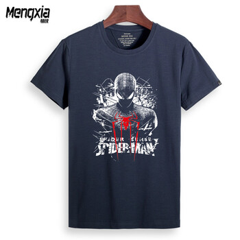 萌俠（mengxia） 短袖 男士T恤 藏青色蜘蛛俠 